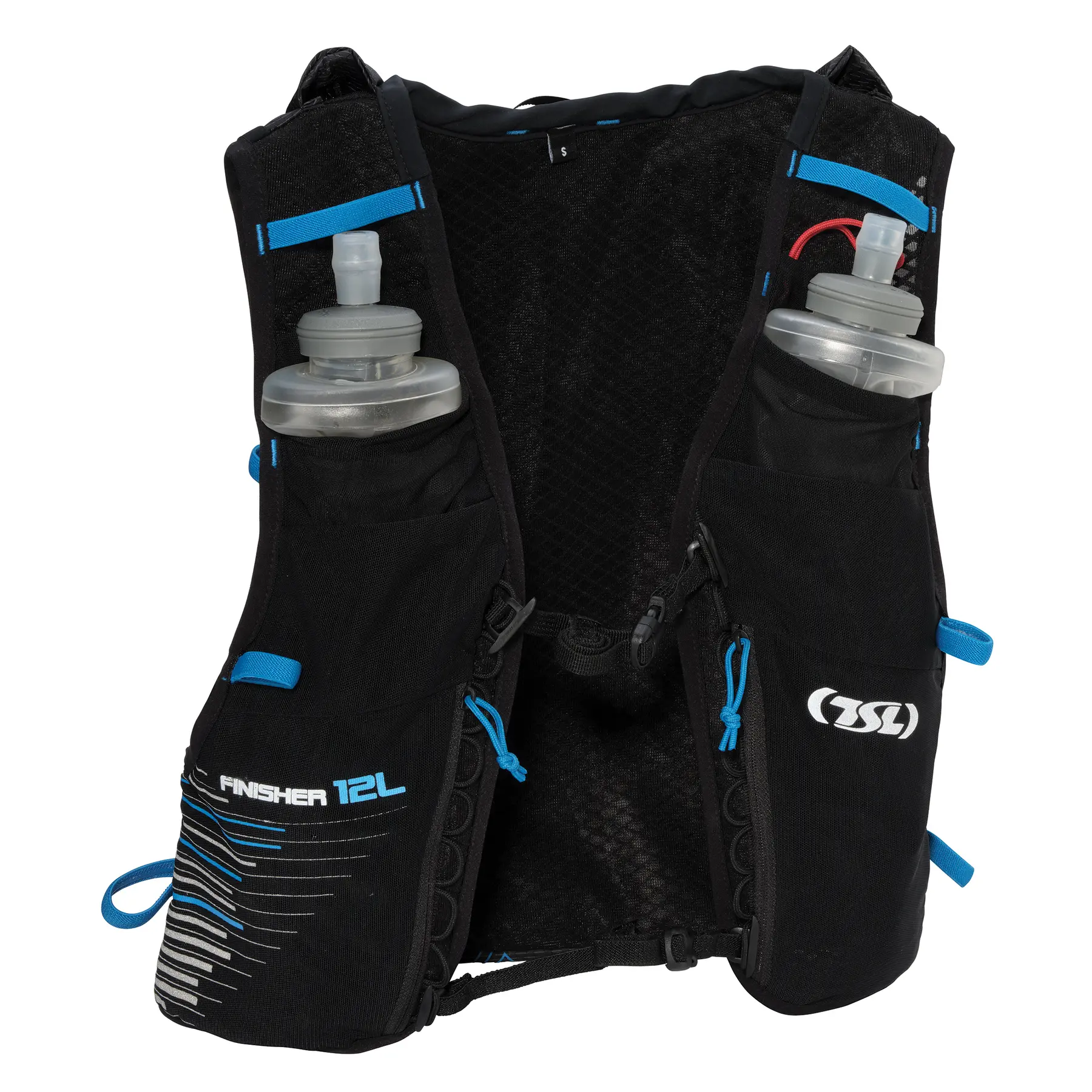 Gilet d'hydratation avec 2 flasques souples TSL Finisher 12 L