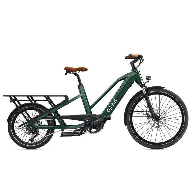 Vélo cargo électrique O2feel Equo 4.1 - 720 Wh, Sans Pack Family, Unique
