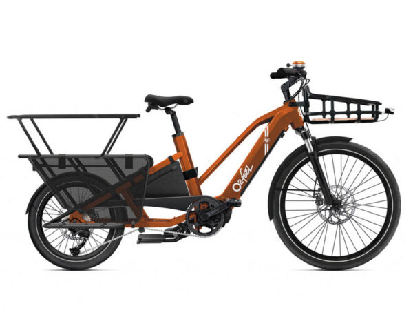 Vélo cargo électrique O2feel Equo Cargo - édition Roland-Garros - 720 Wh, Sans Pack Family