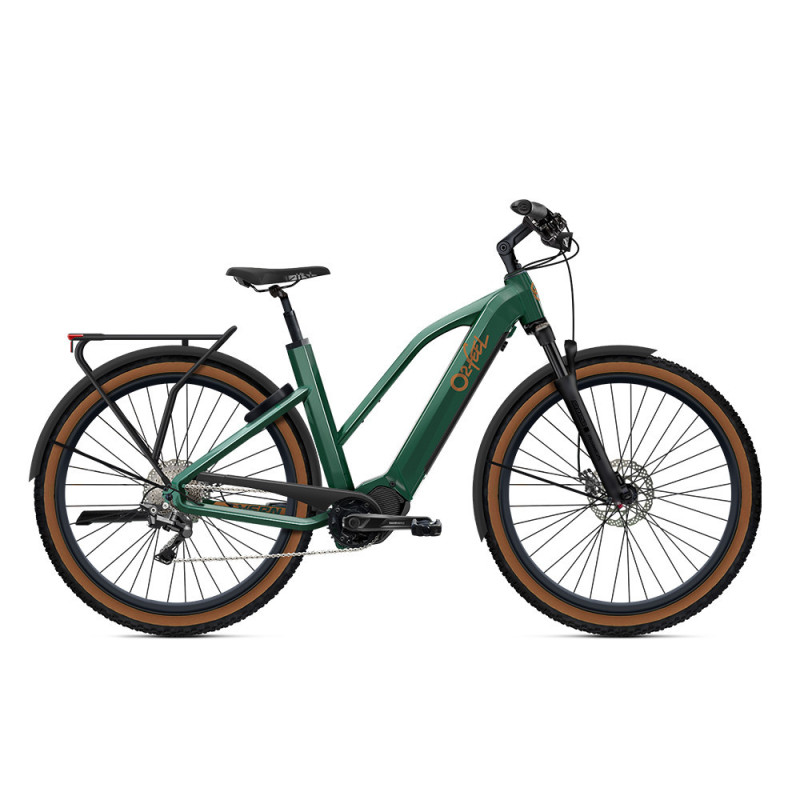 Vélo de randonnée électrique O2feel Vern Adventure Power 8.2 - 720 Wh, S/47 (27.5"), Trapèze