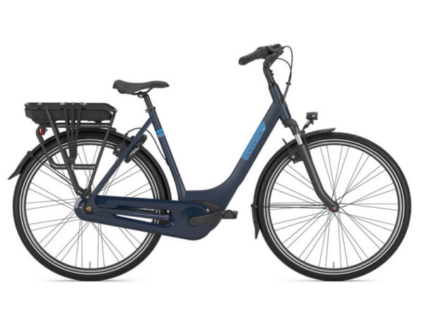 Vélo de ville électrique Gazelle Paris C7 HMB - 400 Wh, Bleu foncé, Wave