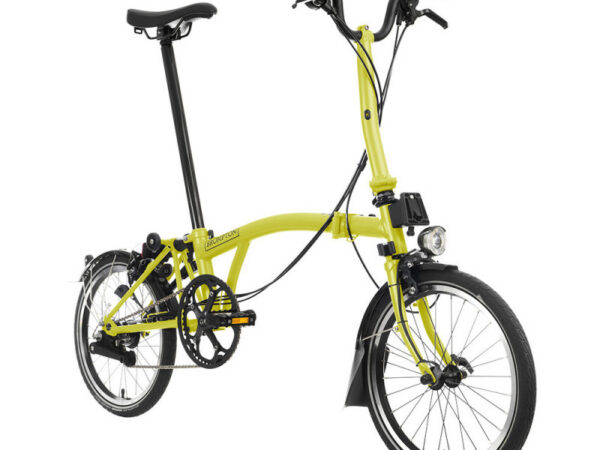 Velo pliant Brompton C Line Explore - Guidon M - Dynamo, Sans, Standard, Yuzu lime/ Yuzu lime