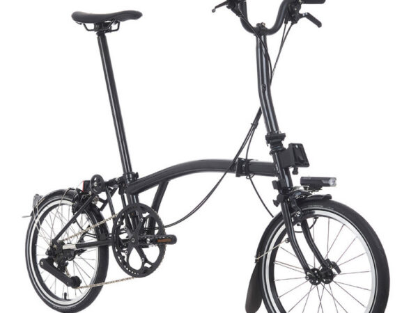 Vélo pliant Brompton P Line Explore 12 vitesses - Guidon M - Midnight Black, Sans, Standard