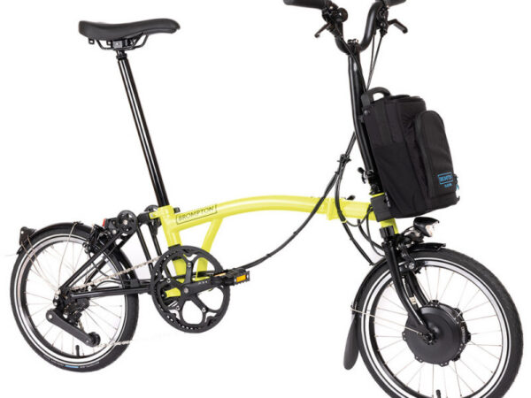 Vélo pliant électrique Brompton Electric C Line Explore 12 vitesses - Guidon M - Sans, Standard, Yuzu lime