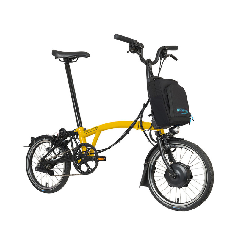 Vélo pliant électrique Brompton Electric C Line Explore - 6 vitesses (2023) - Medium (type M), Yellow Bumblebee