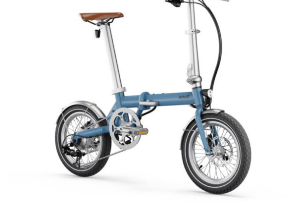 Vélo pliant électrique Eovolt Morning - Bleu satin vintage