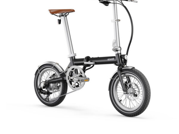 Vélo pliant électrique Eovolt Morning - Noir satin vintage
