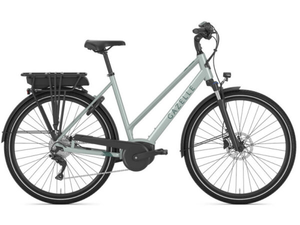 VTC électrique Gazelle Medeo T9 HMB (2023) - 500 Wh, Trapèze