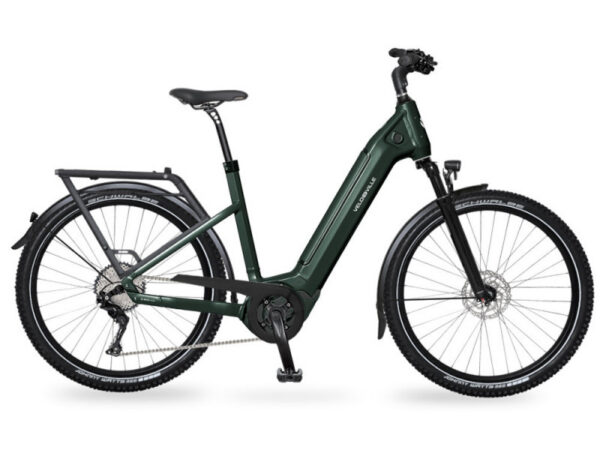 VTC électrique VELO DE VILLE SEB 890 Action - Sunrace 9V - 500 Wh, Emerald Green, Non