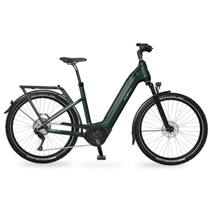 VTC électrique VELO DE VILLE SEB 890 Action - Sunrace 9V - 500 Wh, Emerald Green, Non