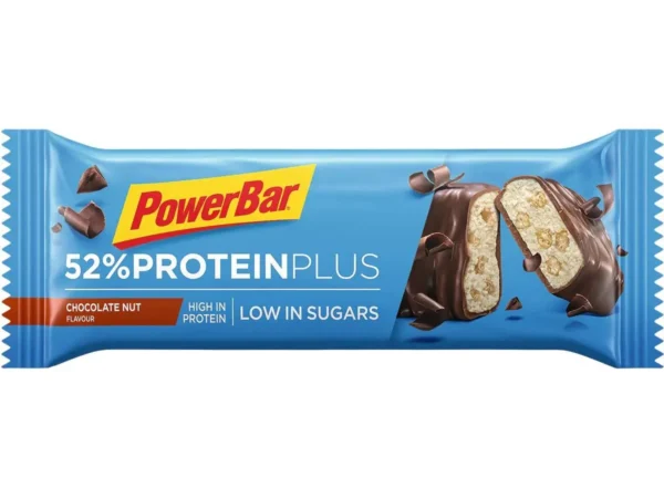 Barres PowerBar 52% ProteinPlus Low Sugar Chocolate Nut