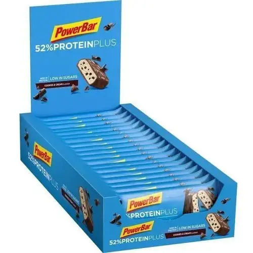 Barres PowerBar 52% ProteinPlus Low Sugar Cookies & Cream