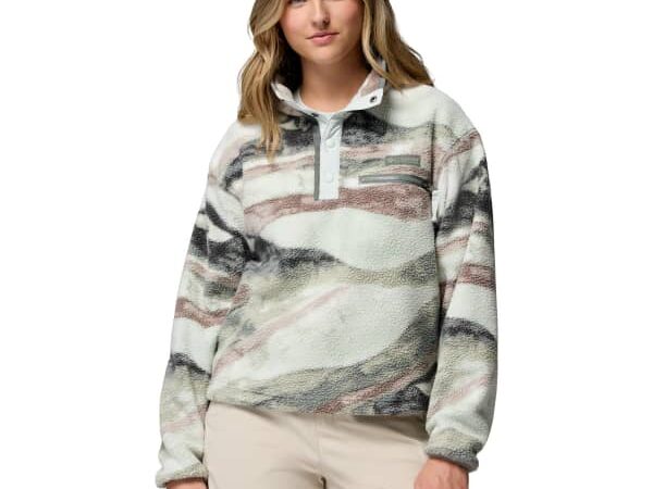COLUMBIA HELVETIA II PRINTED CROPPED HALF SNAP W