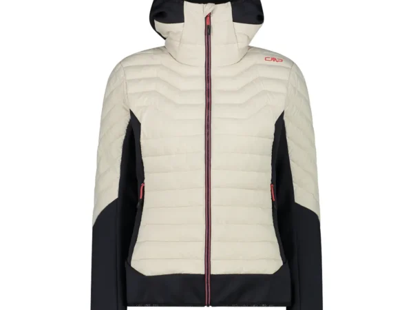 Doudoune hybride avec capuche fixe femme CMP