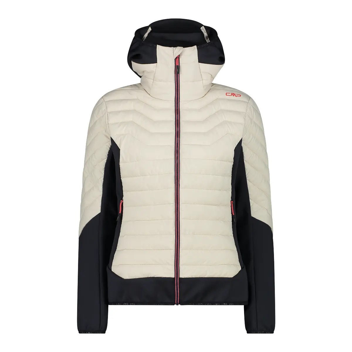 Doudoune hybride avec capuche fixe femme CMP