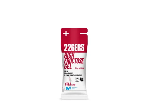 Gel énergétique fructose 226ERS Cola-Caféine (x8)