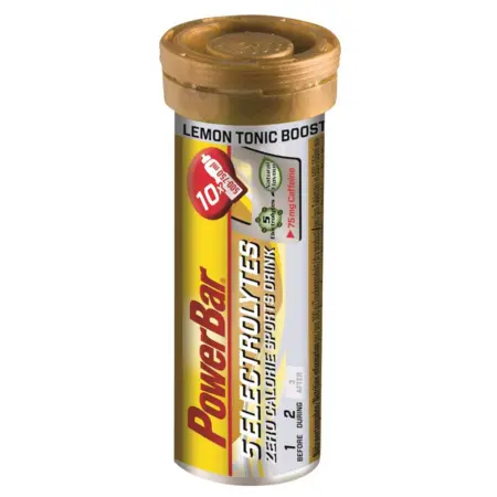 Pastilles PowerBar Electrolytes 5 - Lemon Tonic Boost caffeine (x10)