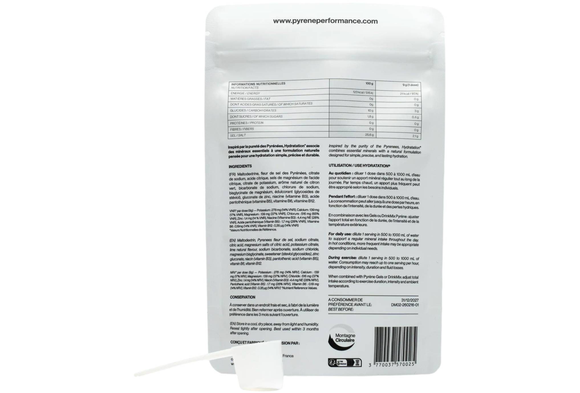 Pyrène Hydratation 200 g - Neutre
