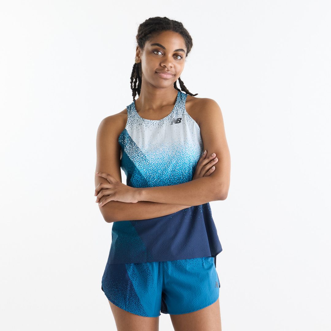 Race Day Ultra Light Printed Singlet
