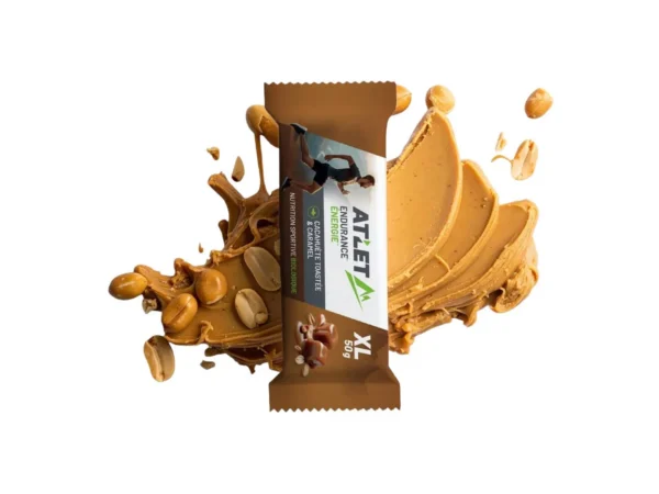 Atlet Barre Énergétique Biologique 50 g Cacahuète toastée et Caramel